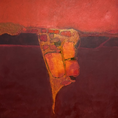 La Maison de Piaf #1 Mixed Media on Cradled Wood Panel