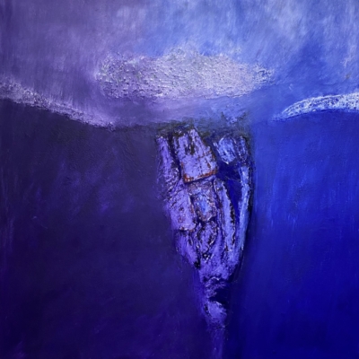 La Maison de Piaf #2 Mixed Media on Cradled Wood Panel. 120 cm sq