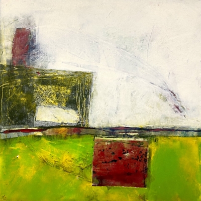 Off Season Mixed Media on Cradled Wood Panel 40cm sq