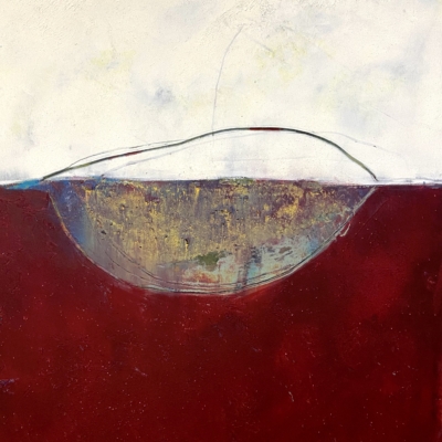 A Season's Shift Mixed Media on Cradled Wood Panel 40cm sq