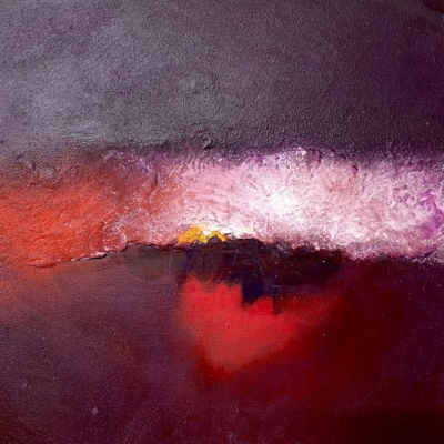 Love's Lost Horizon Mixed Media on Cradled Wood Panel | 28cm sq