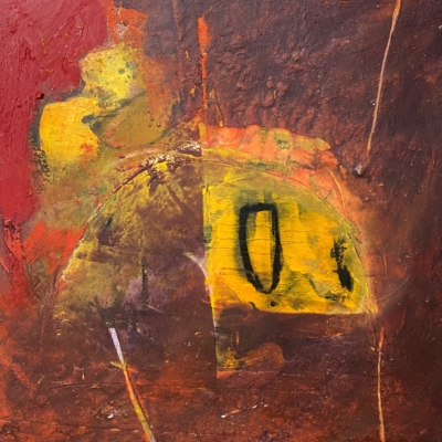 Weathered Way #2 Mixed Media on Framed Cradled Wood Panel | 28cm sq