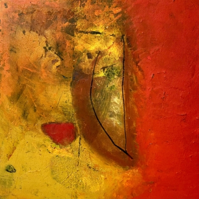 Weathered Way #1 Mixed Media on Cradled Wood Panel | 28cm sq