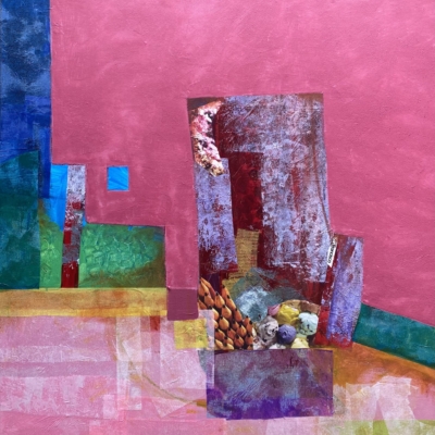 The Presidio Mixed Media on Cradled Wood Panel. 100 cm sq